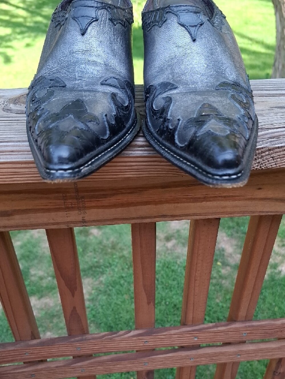 Donald J Pliner Black/Silver Leather Heeled Mules Sz 10 - Picture 5 of 13
